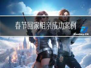 春节回家相亲成功案例分享