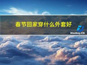 春节回家穿什么外套好