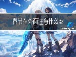 春节在外面注意什么安全