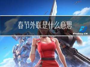 春节外联是什么意思