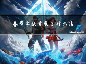 春节学校开展了什么活动