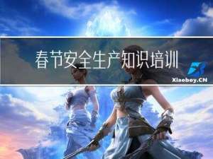 春节安全生产知识培训会