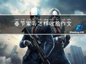 春节家务怎样收拾作文