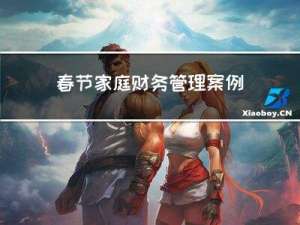 春节家庭财务管理案例