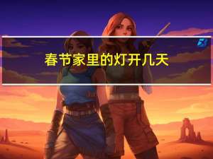 春节家里的灯开几天