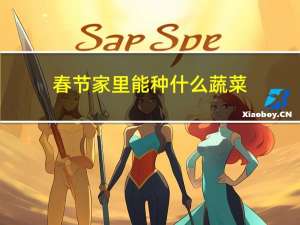 春节家里能种什么蔬菜