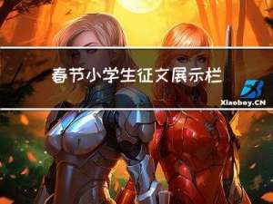 春节小学生征文展示栏