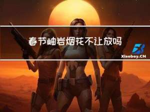 春节岫岩烟花不让放吗