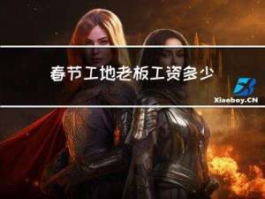 春节工地老板工资多少