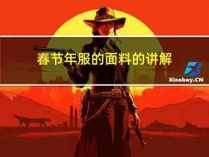 春节年服的面料的讲解
