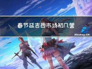 春节延吉西市场初几营业