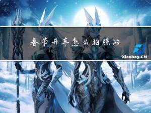 春节开车怎么拍照的