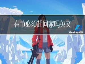 春节必须赶回家吗英文