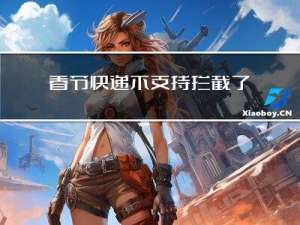 春节快递不支持拦截了吗