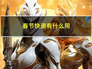 春节快递有什么用