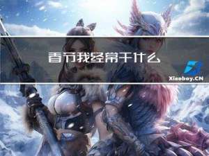 春节我经常干什么