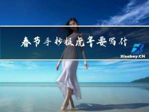春节手抄报虎年要写什么