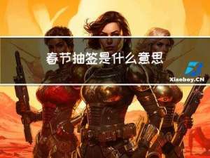 春节抽签是什么意思