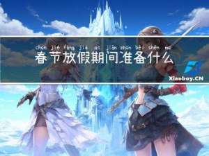 春节放假期间准备什么工作