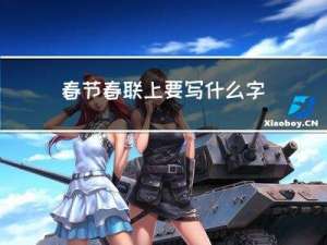 春节春联上要写什么字