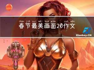 春节最美画面 作文