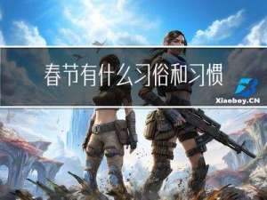 春节有什么习俗和习惯