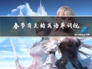 春节有关的英语单词视频