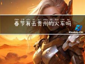 春节有去贵州的火车吗