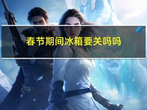 春节期间冰箱要关吗吗