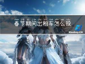 春节期间出租车怎么投诉