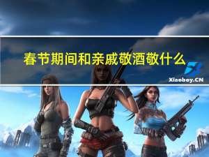 春节期间和亲戚敬酒敬什么