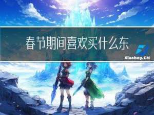 春节期间喜欢买什么东西
