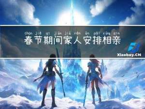 春节期间家人安排相亲吗