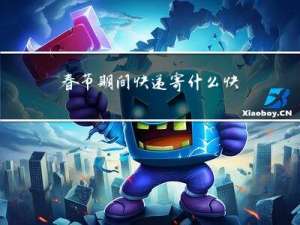 春节期间快递寄什么快递