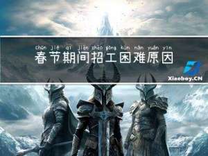 春节期间招工困难原因分析