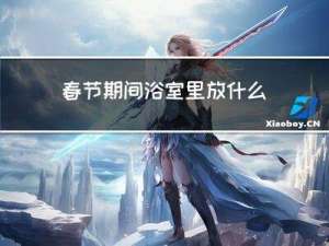 春节期间浴室里放什么