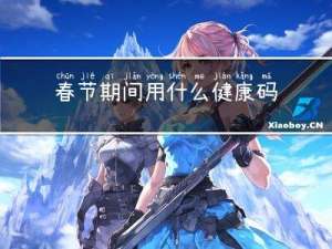 春节期间用什么健康码最好