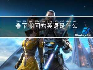 春节期间的英语是什么单词