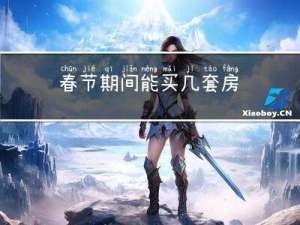 春节期间能买几套房
