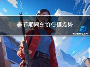 春节期间车价行情走势分析