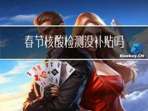 春节核酸检测没补贴吗吗