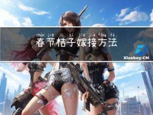 春节桔子嫁接方法