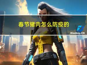 春节猪肉怎么防疫的