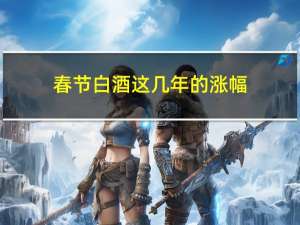 春节白酒这几年的涨幅