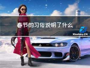 春节的习俗说明了什么