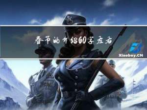 春节的介绍60字左右