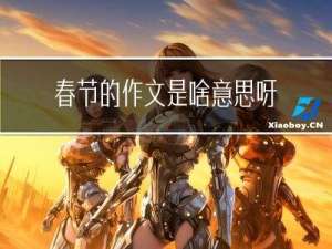 春节的作文是啥意思呀
