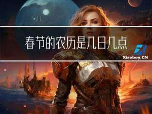 春节的农历是几日几点