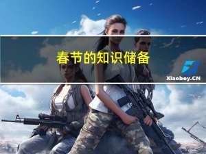 春节的知识储备
