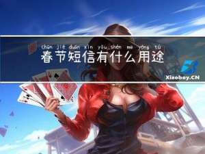 春节短信有什么用途